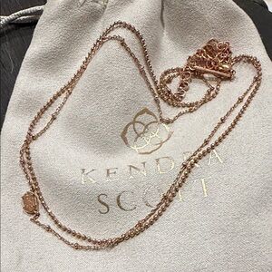 Kendra Scott Rose Gold Emilie necklace
